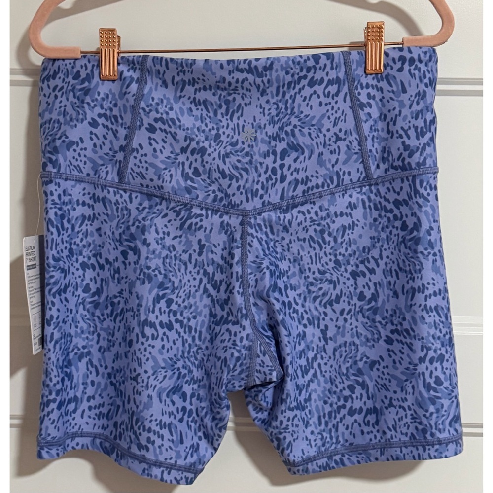 Athleta Women's Lavender Patterned Biker Shorts NWT SZ 1X - Picture 9 of 16